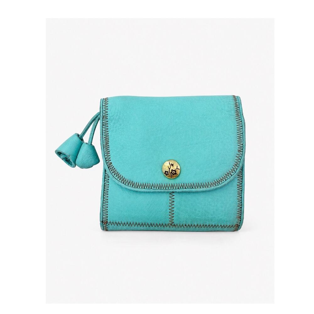 Vintage Lucky Brand Turquoise Leather Wallet | Y2K Romantic Western Boho Summer